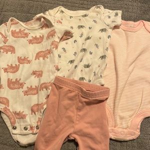 Newborn onesies and pants - 100% cotton